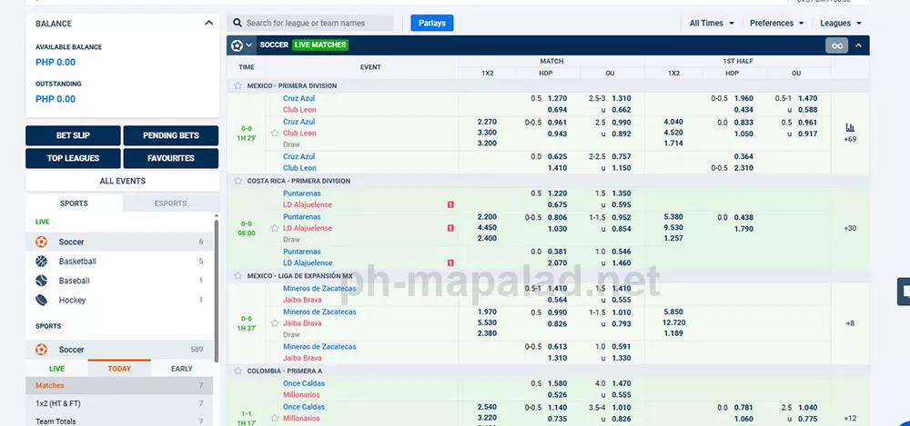 Sports Betting at Phmapalad