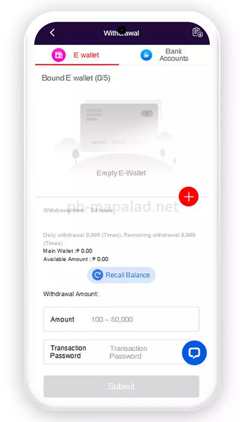 Withdraw mobile